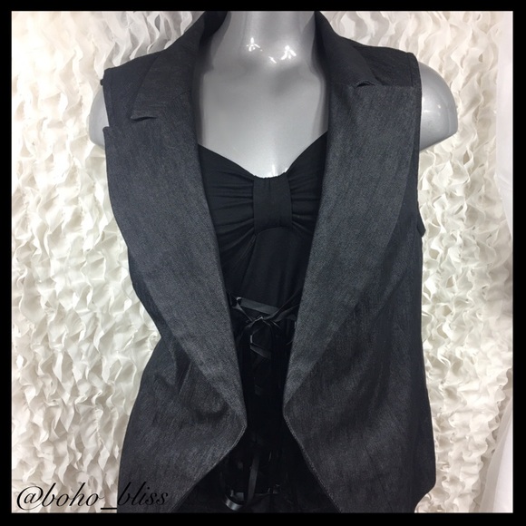 NY Collection Jackets & Blazers - 🎀SALE🎀 NYCC | Cotton Dark Wash Denim Vest